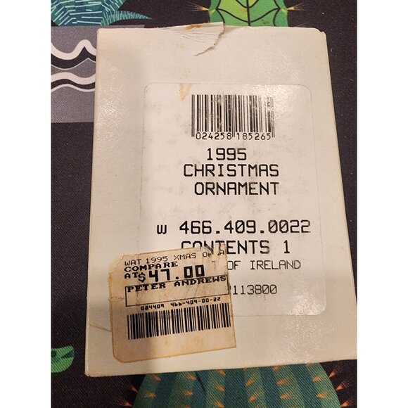 Waterford Crystal 1995 Final Edition Ornament 12 Days of Christmas Series. - Picture 3 of 6